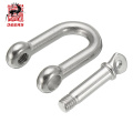 Dee shackle stainless swivel shackle for marine fender accessories